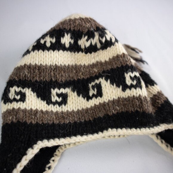 Fair Trade Naturals Wool Earflap Hat Nepal Wool - Picture 5 of 6